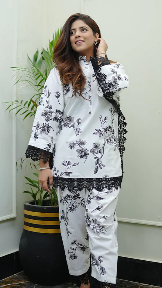 2 Piece Cotton Printed  Co- Ord Set