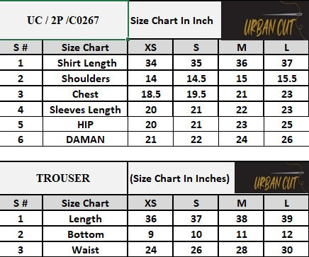 Product Size Chart