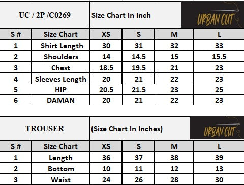 Product Size Chart