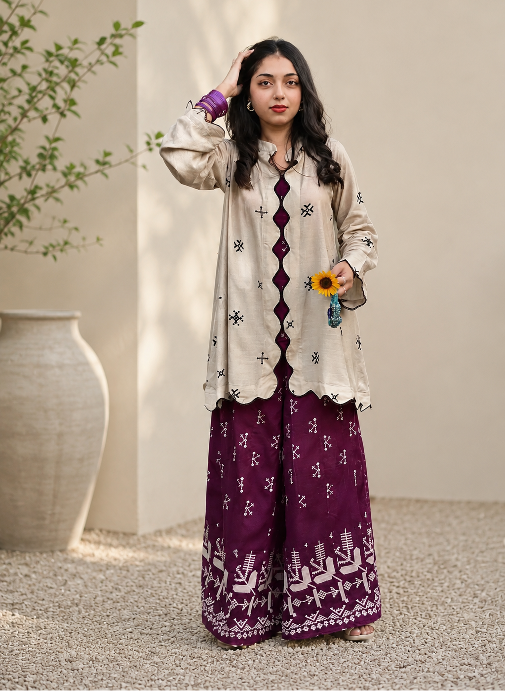 Printed Swiss Lawn 2 Piece Co-Ord Set