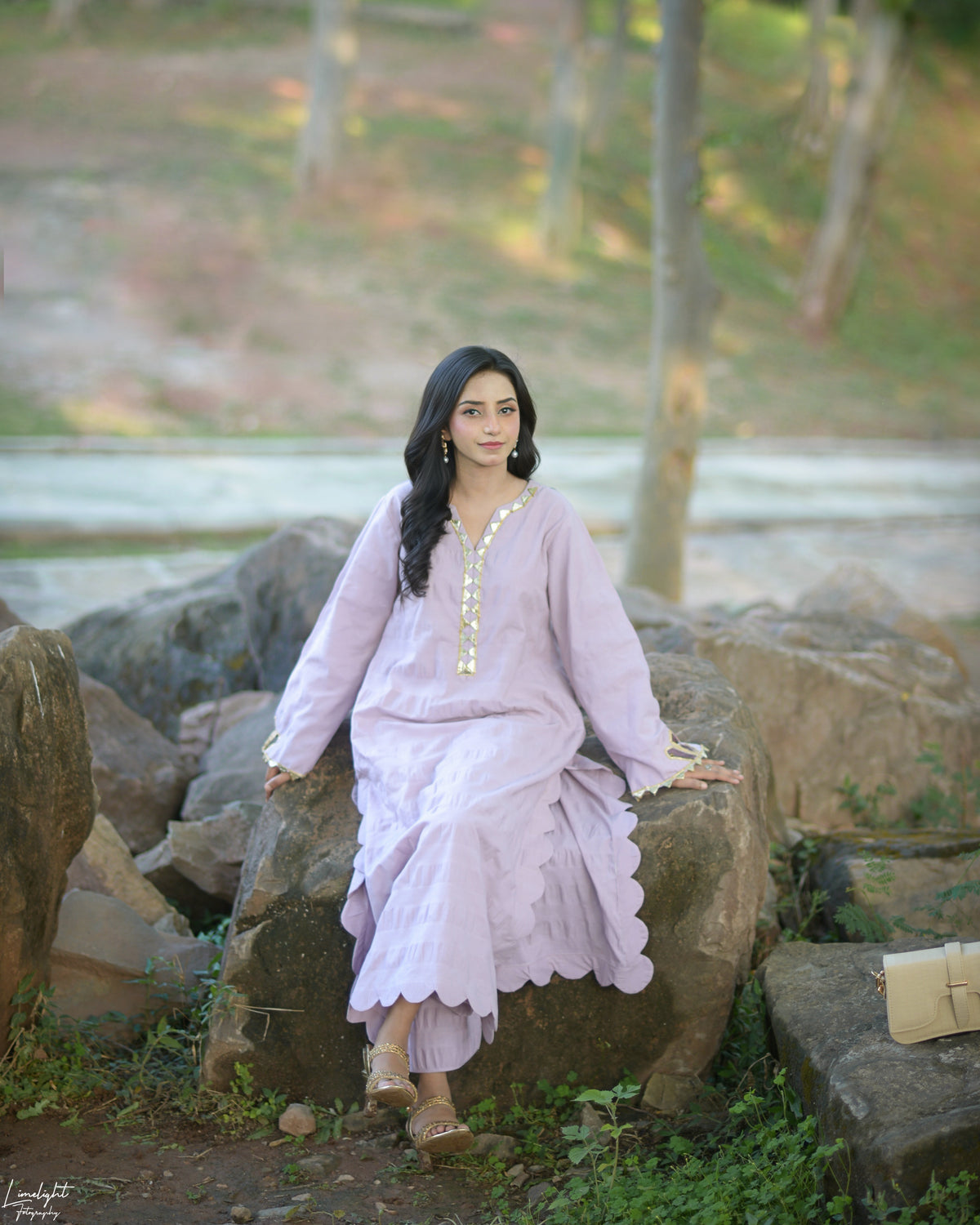 Cotton Seersucker 2-Piece Long Suit