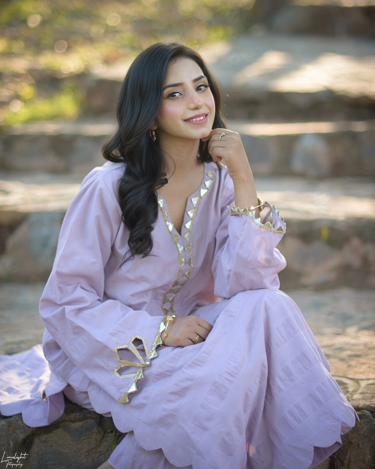 Cotton Seersucker 2-Piece Long Suit