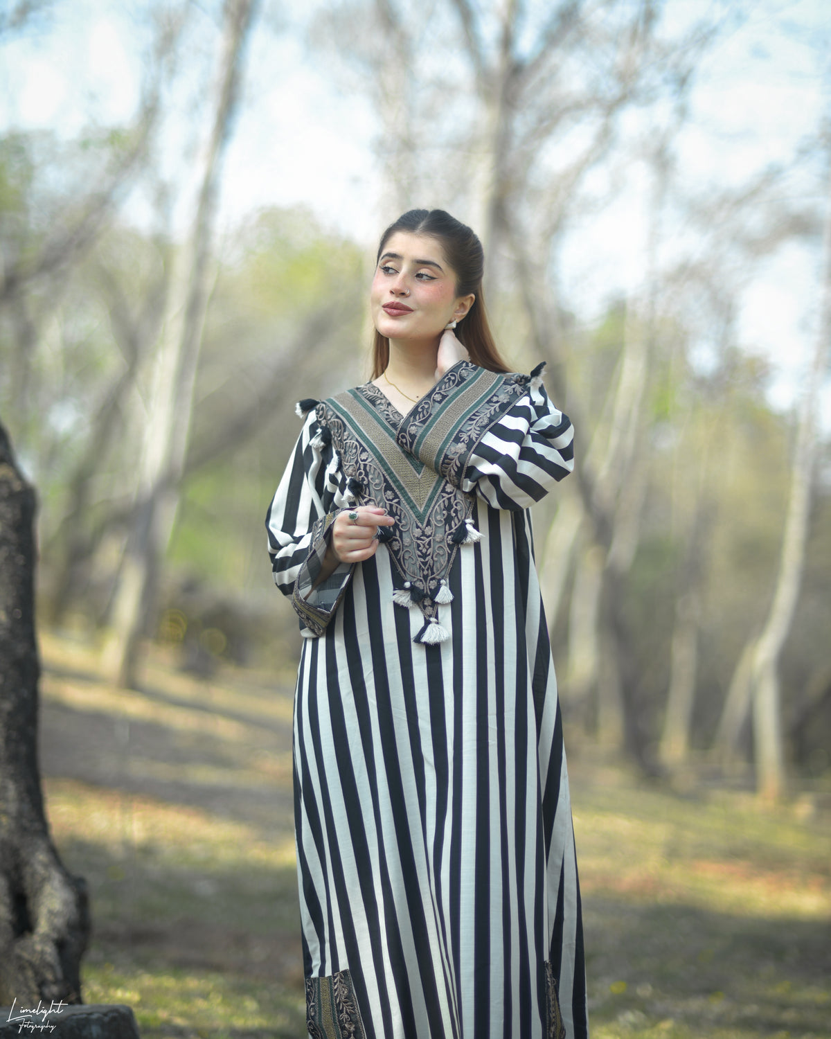 2 Piece Embroidered Cotton Long Co-Ord Set