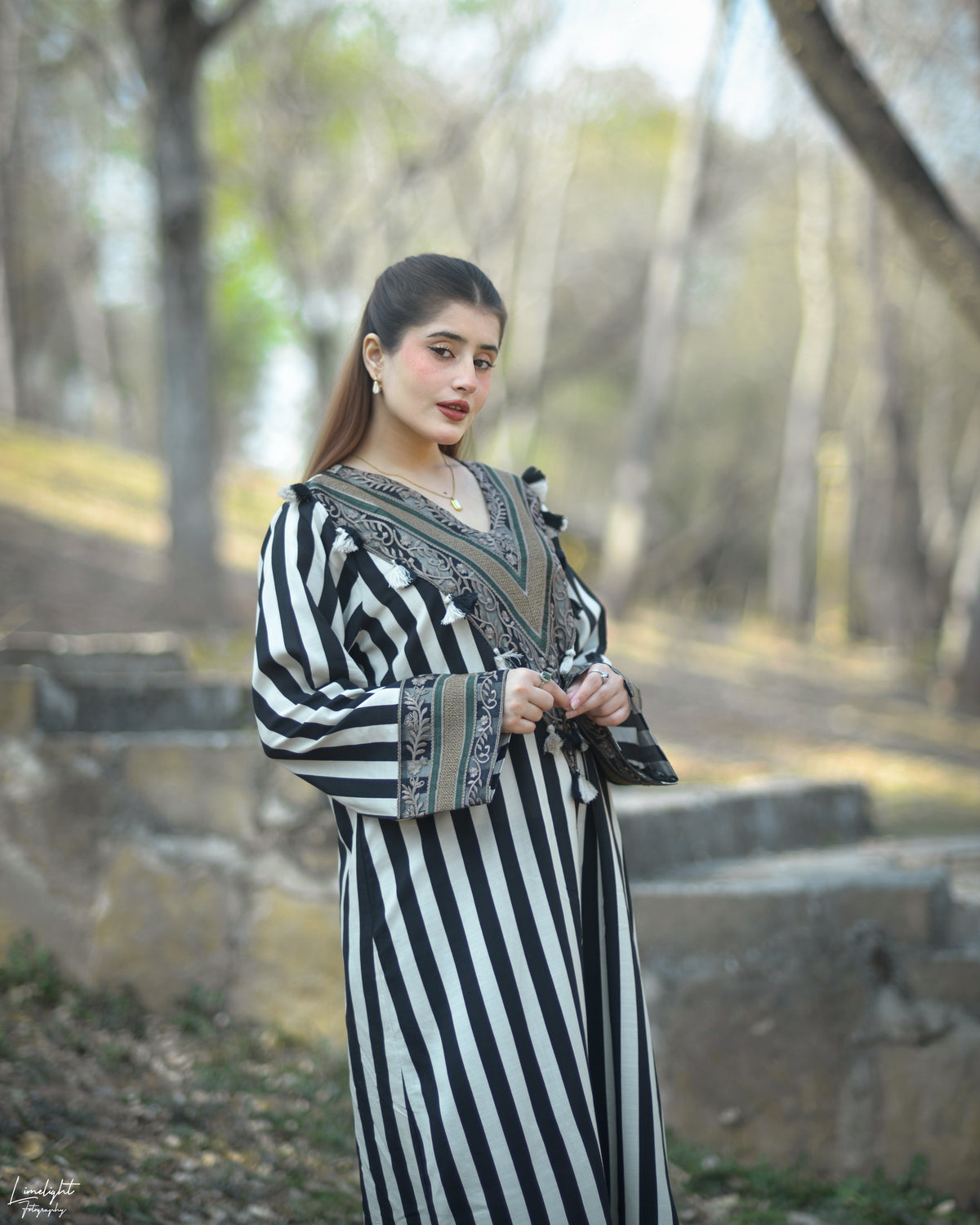 2 Piece Embroidered Cotton Long Co-Ord Set
