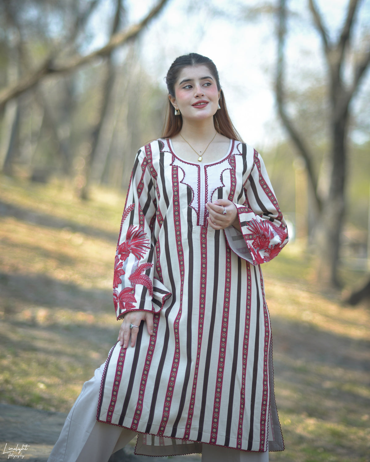 Embroidered Cotton  2-Piece Co-Ord Set