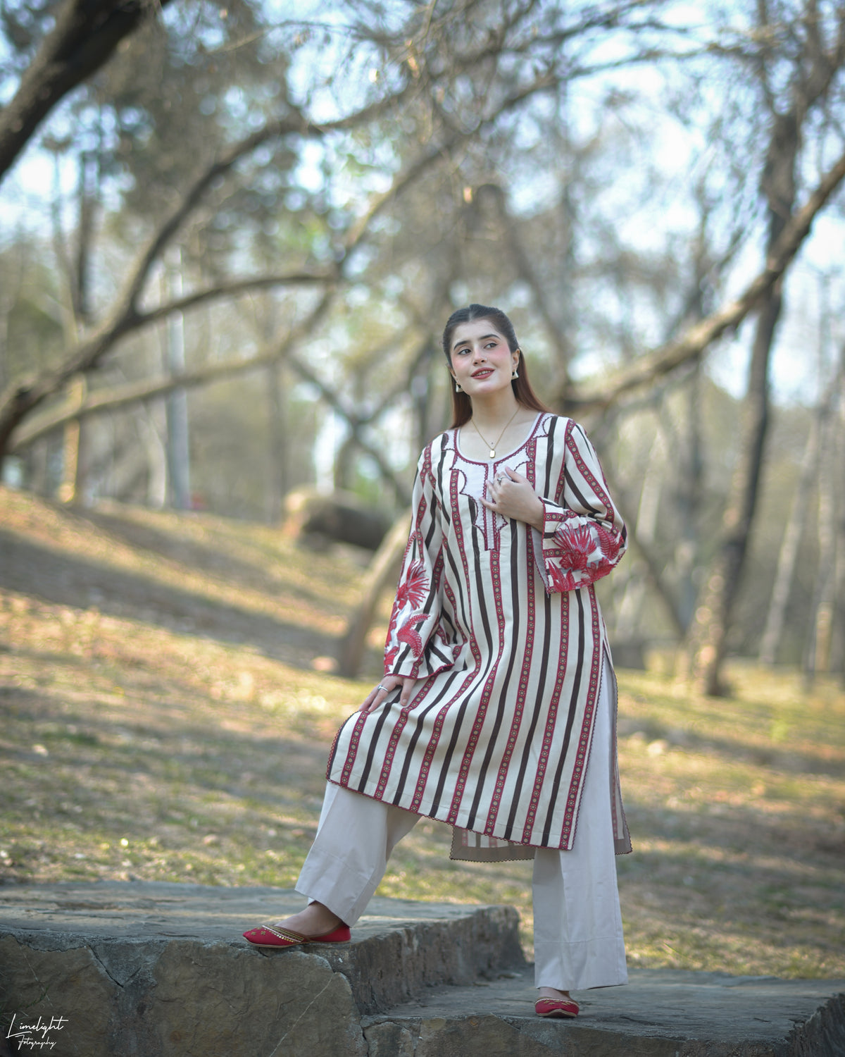 Embroidered Cotton  2-Piece Co-Ord Set