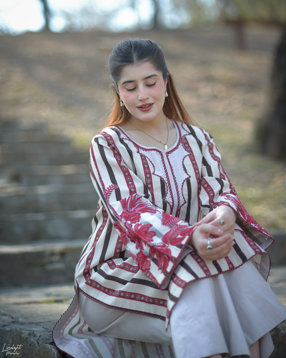 Embroidered Cotton  2-Piece Co-Ord Set