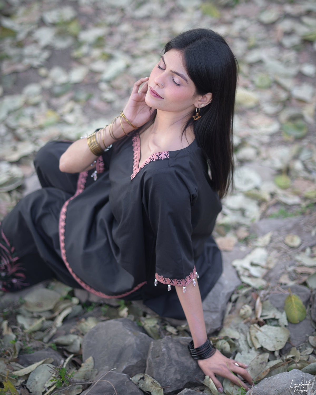 Embroidered Cotton 2-Piece Co-Ord Set