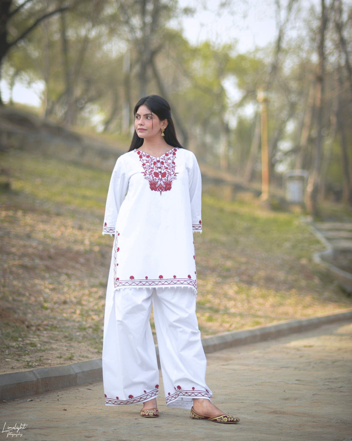 Embroidered 2-Piece Co-Ord Set