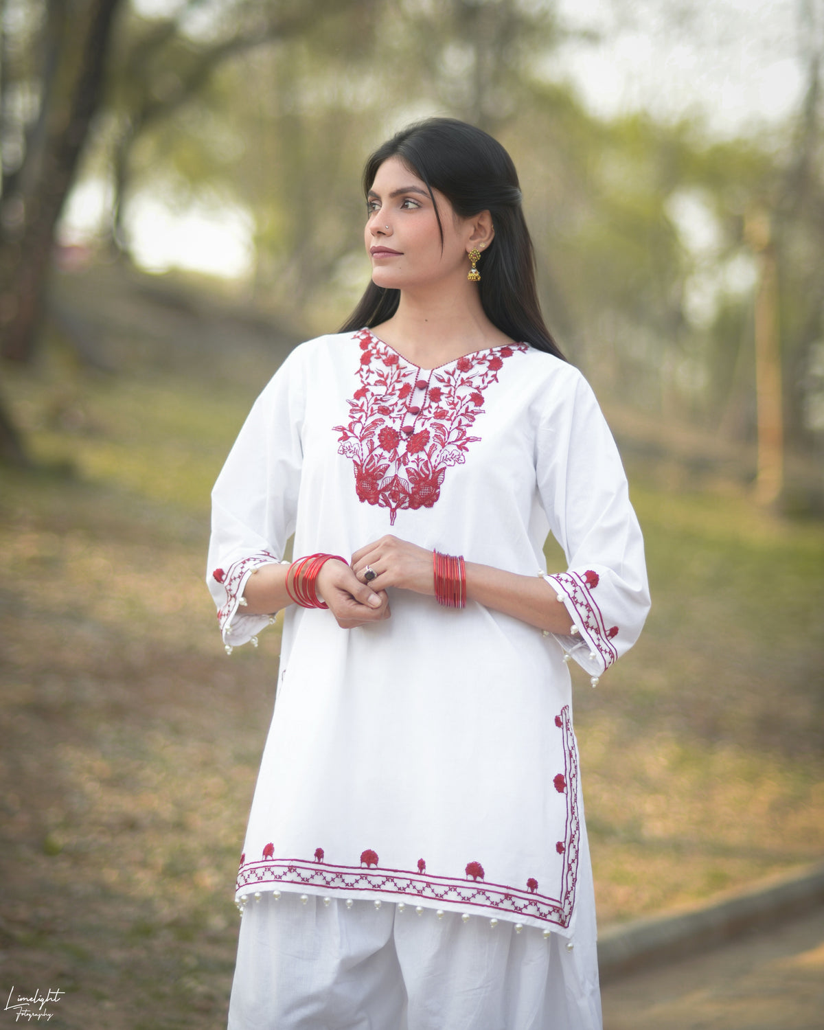 Embroidered 2-Piece Co-Ord Set