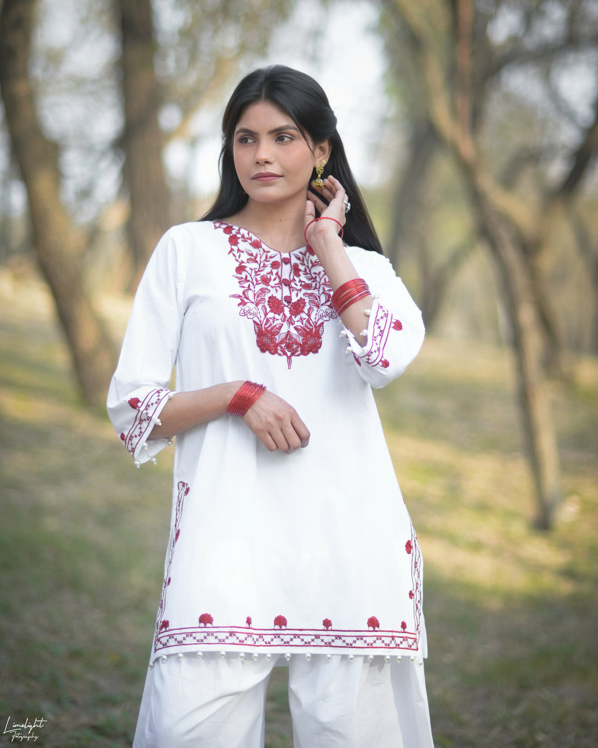Embroidered 2-Piece Co-Ord Set