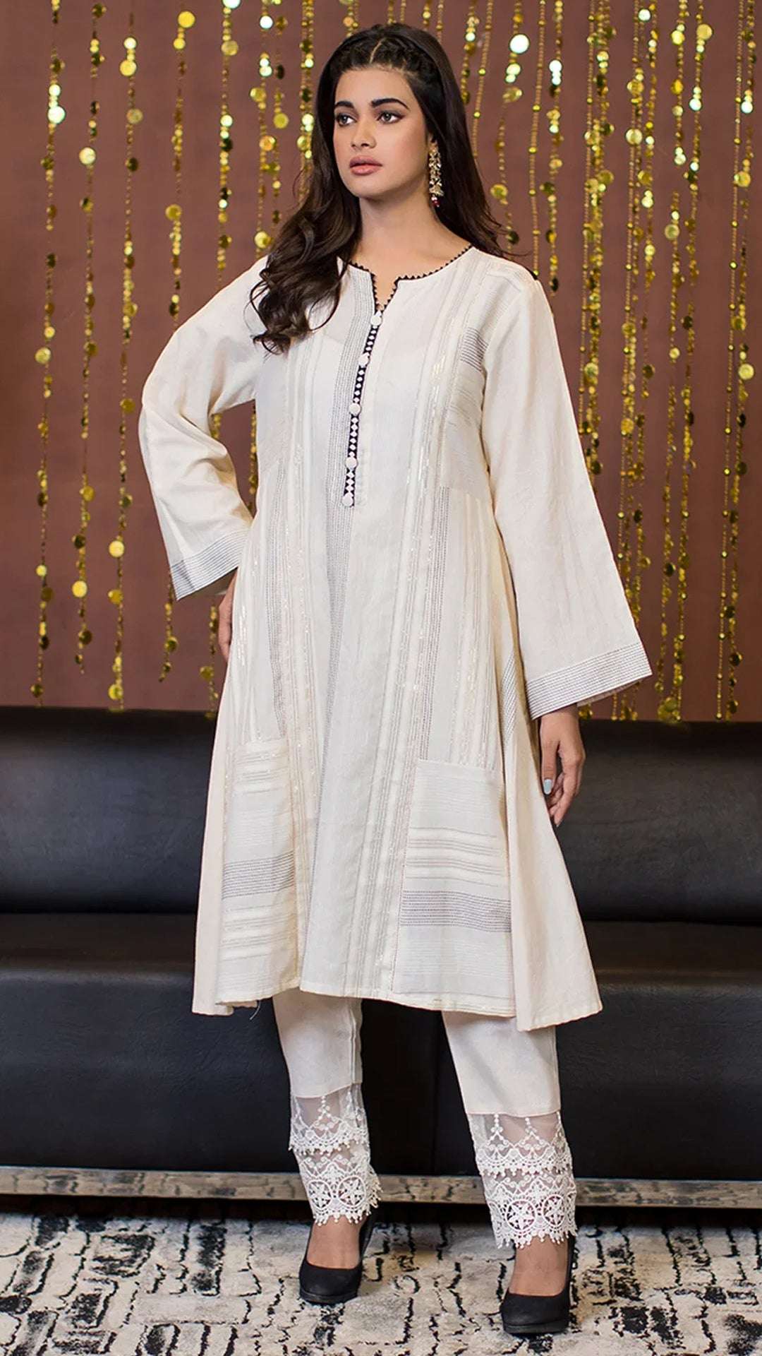 1 Piece Cotton Dobby Fabric Kurta