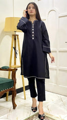 1 Piece Embellished Cotton Kurta Comfortable & Premium