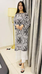 Cotton Block Printed Kurta Elegant & Comfortable 1 Piece