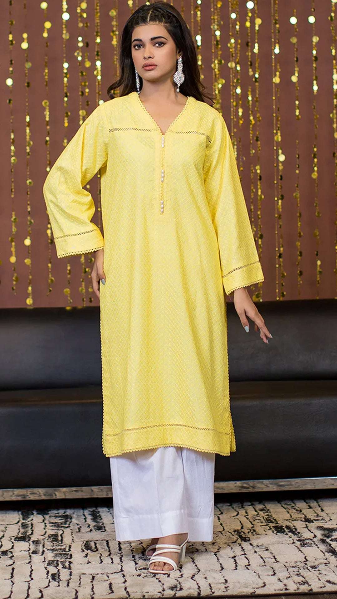 1 Piece Cotton Chicken Kari Kurta