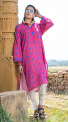 1 Piece Printed  Cotton Stitched Kurta