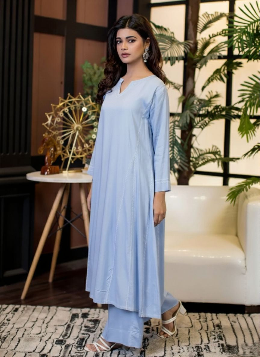1 Piece  Cotton Embroidered Dress