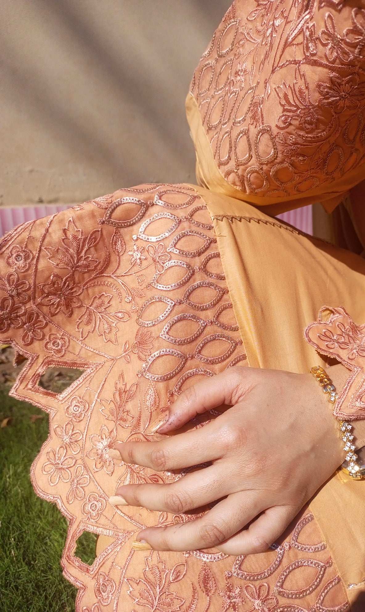 1 Piece Cotton Embroidered Kurta