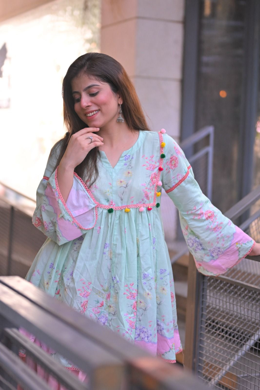 Pastel Printed Cotton Shirt