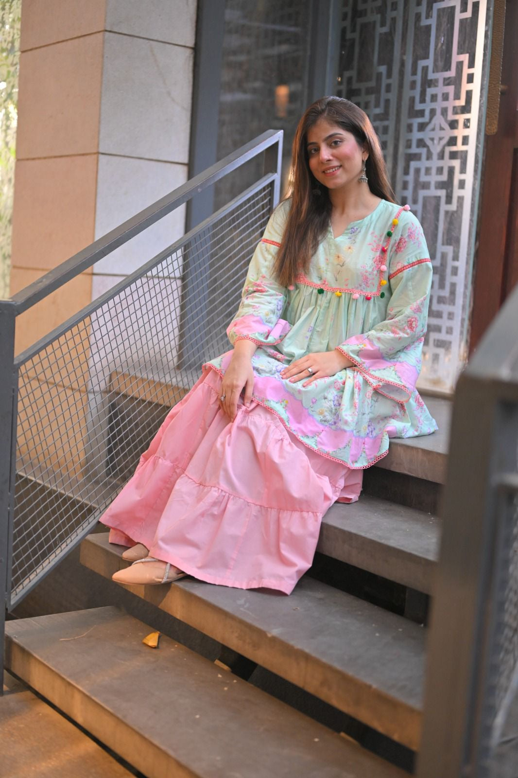Pastel Printed Cotton Shirt