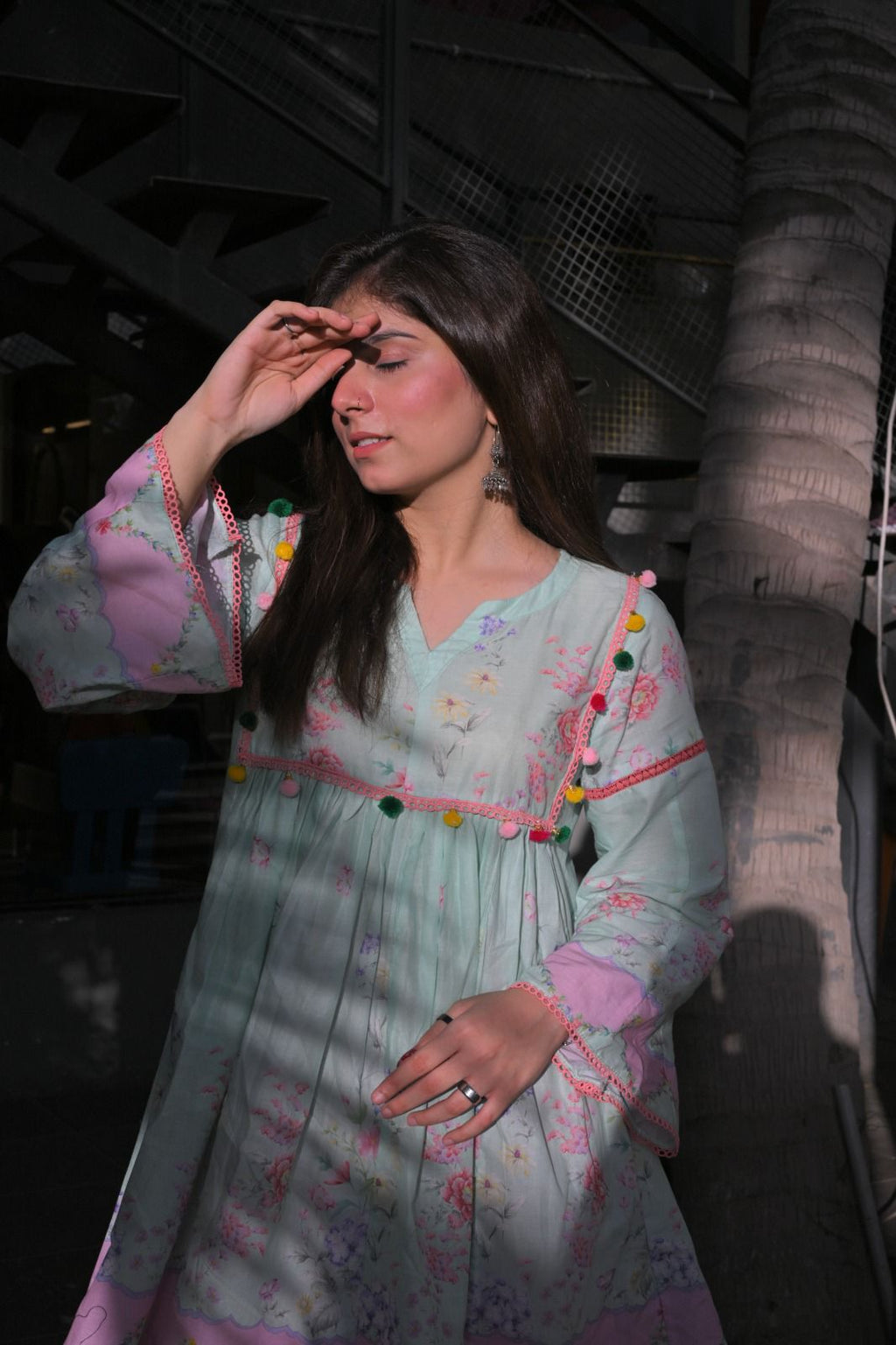Pastel Printed Cotton Shirt