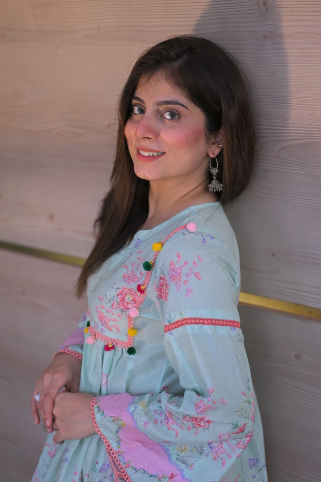 Pastel Printed Cotton Shirt