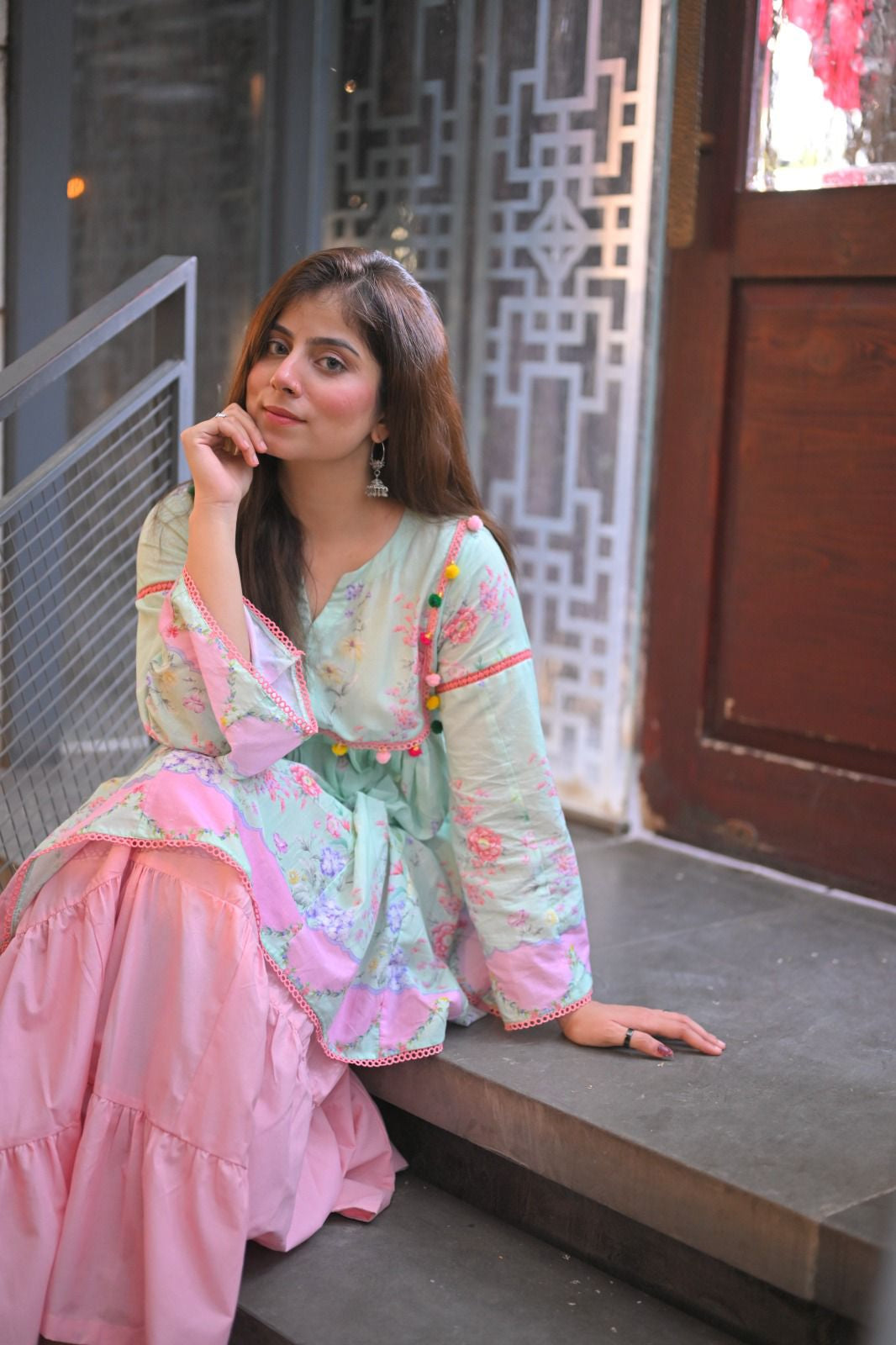 Pastel Printed Cotton Shirt