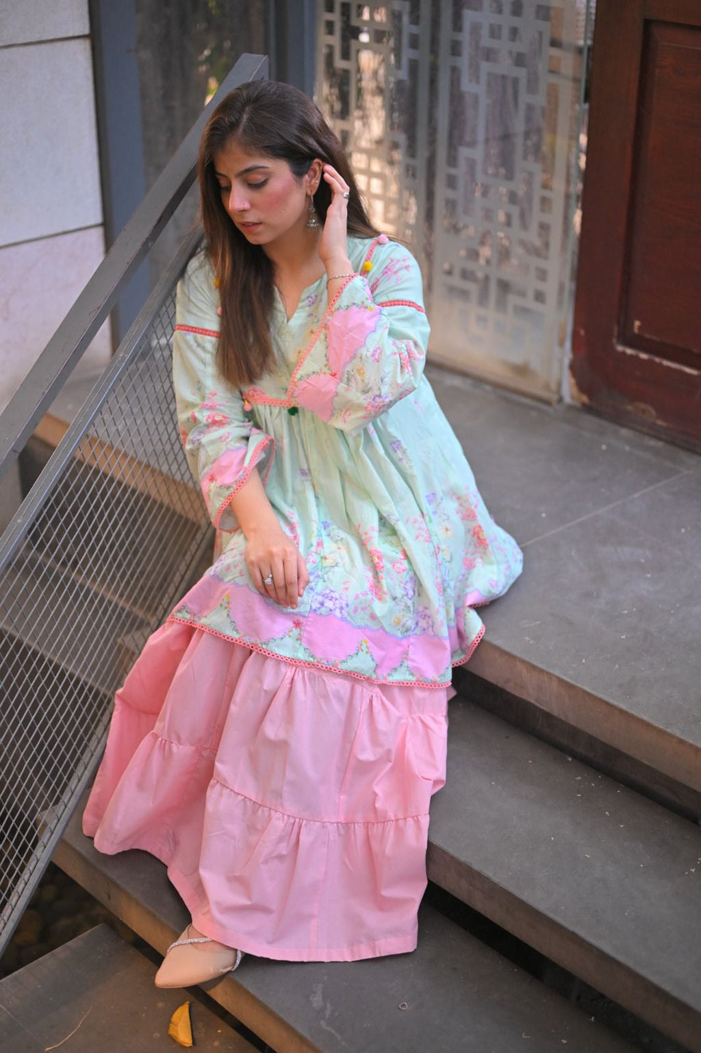 Pastel Printed Cotton Shirt