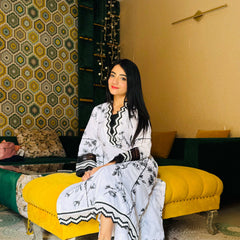 2 Piece Cotton Embroidred Suit