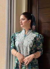 2 Piece Cotton Embroidred Co- Ord Set with Farshi Salwar