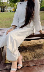 2 Piece Cotton Embroidred Zari Suit