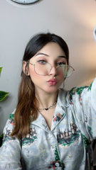 Women Pajama Suit – Castle & Nature Print