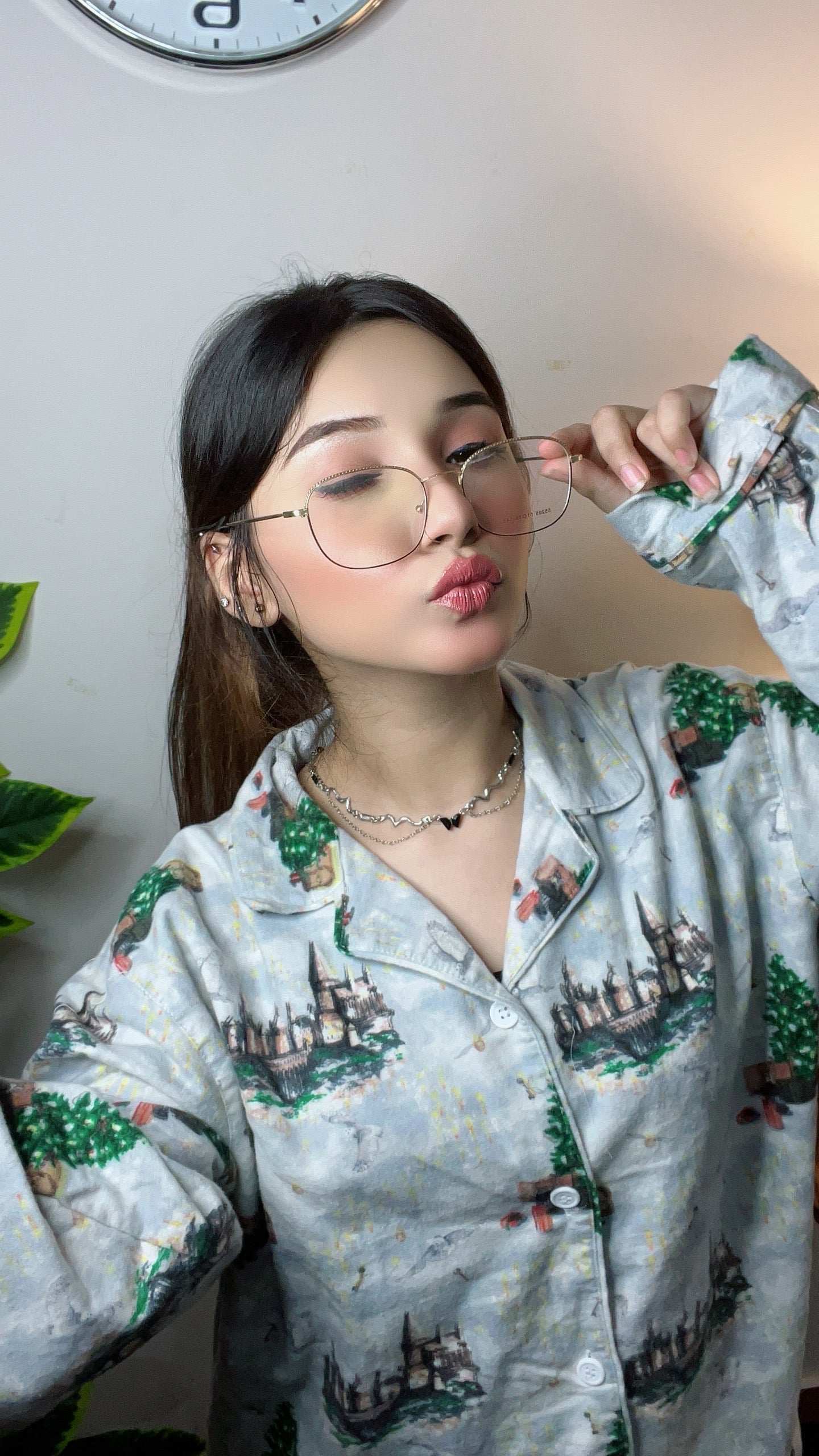 Women Pajama Suit – Castle & Nature Print