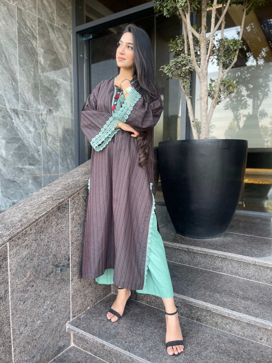 2 Piece Cotton Yarn Dyed Suit