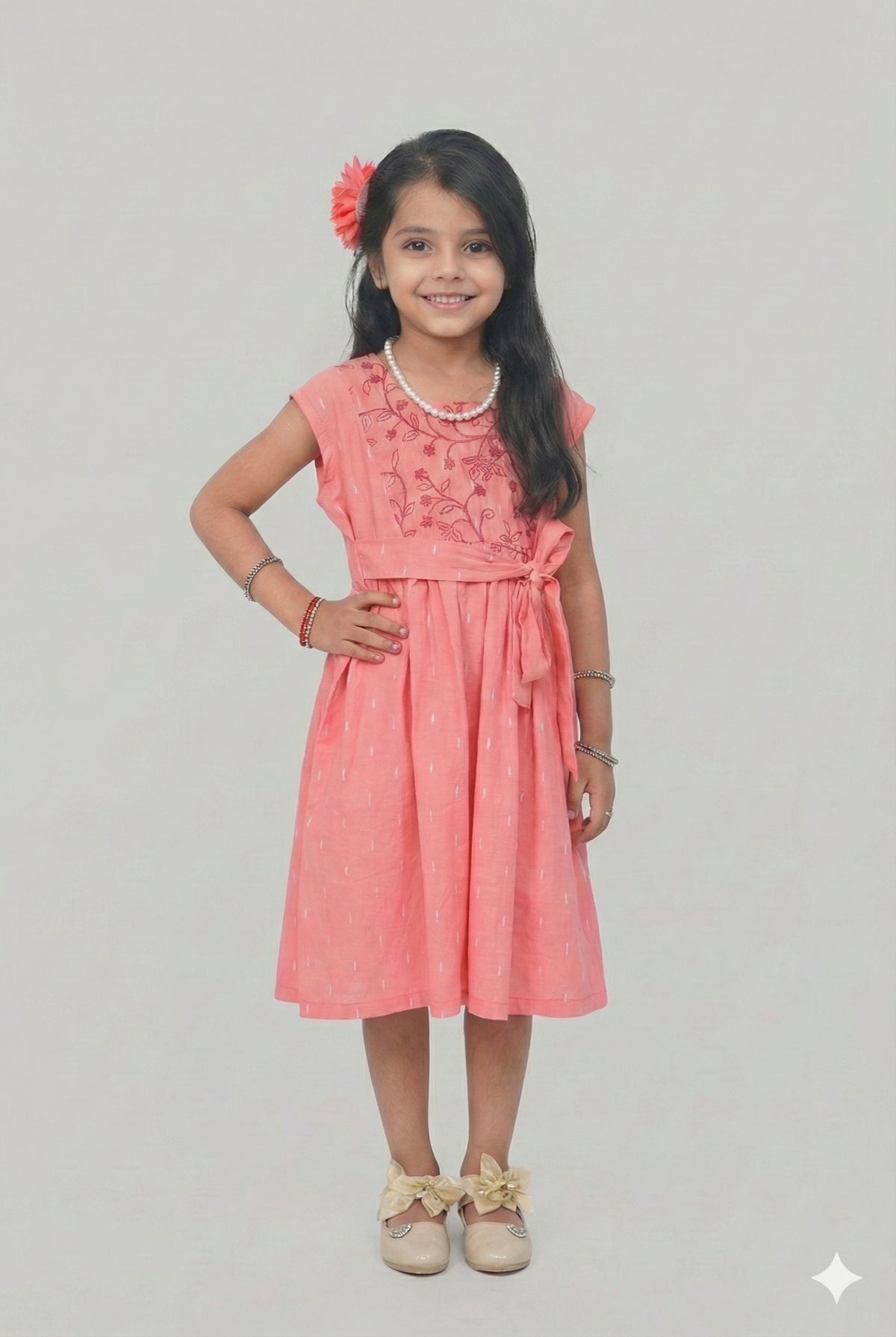 1 Piece Yarn Dyed Dobby + Embroidered Shirt-100% Cotton