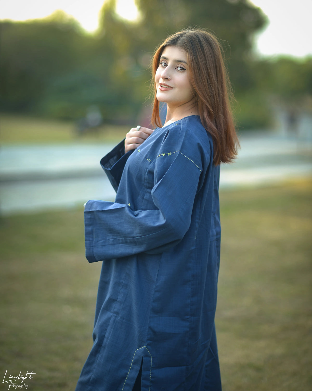 2 Piece Hand Embroidered - Cotton Textured - Co-Ord Set