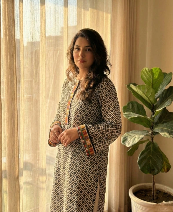 2 Piece Cotton Printed Suit