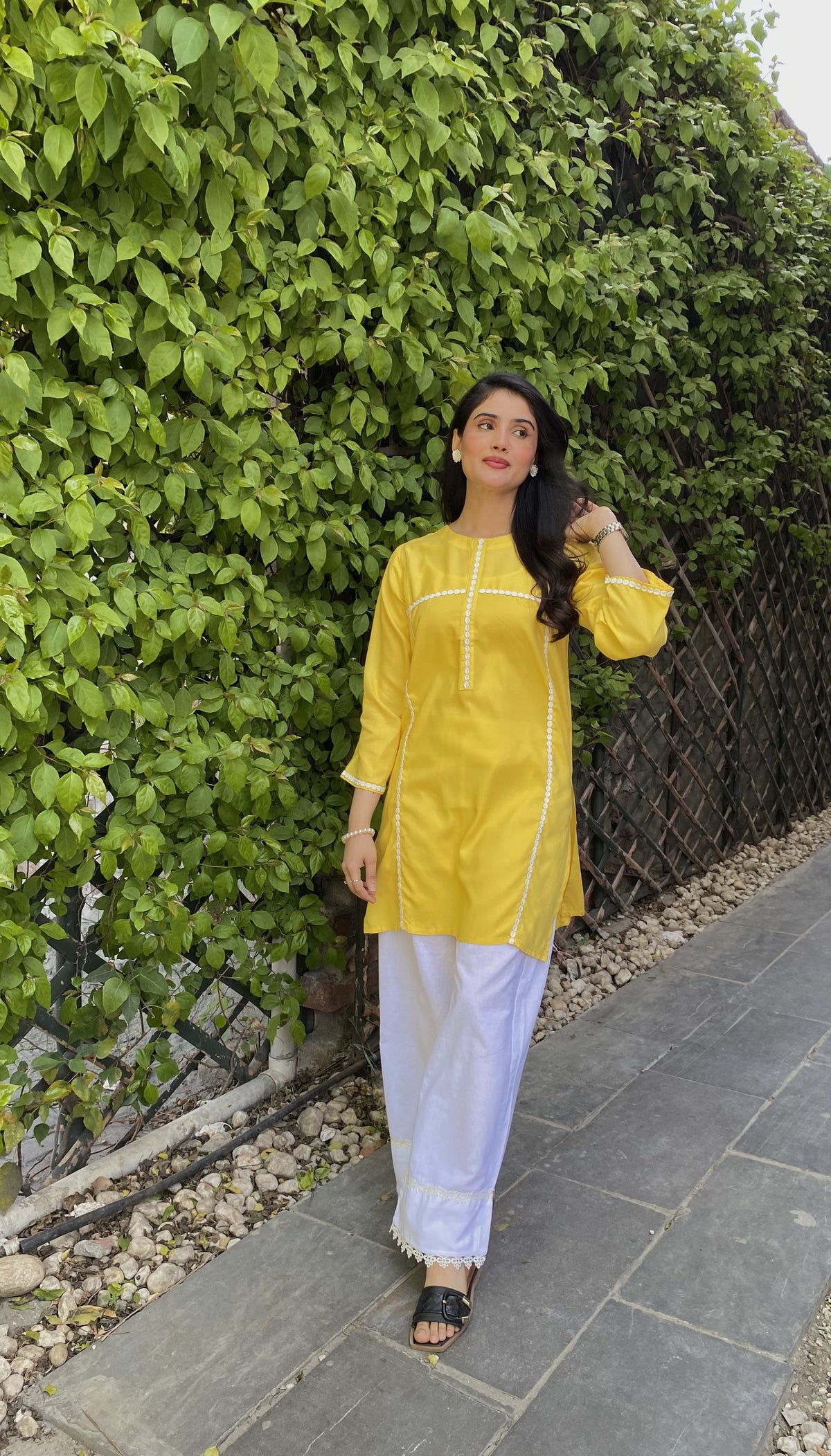 Premium Cotton Embellished Kurta 1 Piece