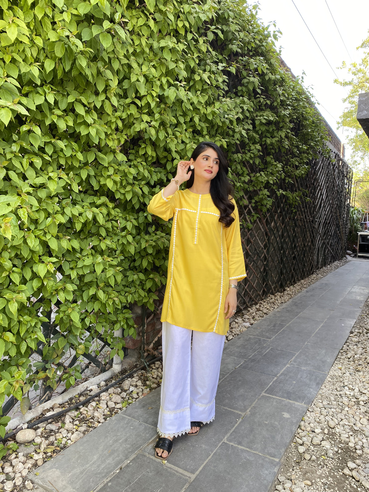Premium Cotton Embellished Kurta 1 Piece