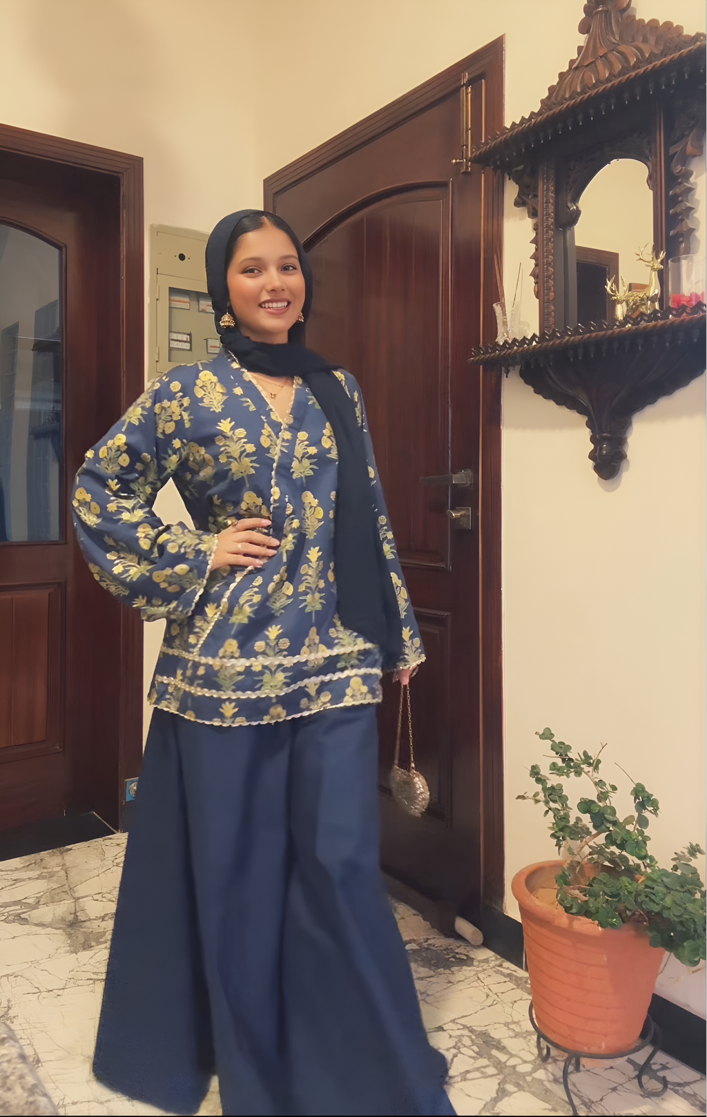 Embellished Cotton 2 Piece Co-Ord Set