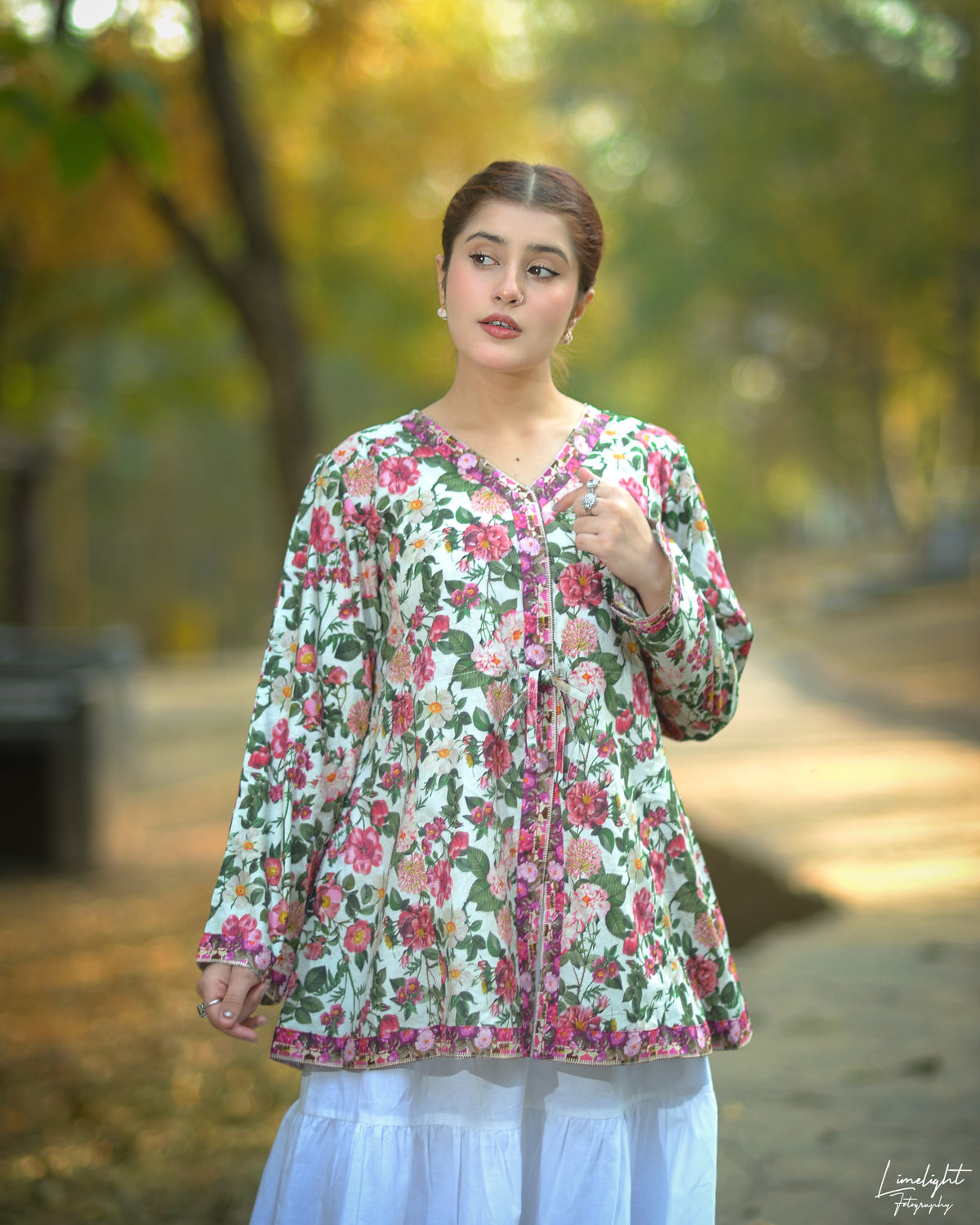 1 Piece Printed Shirt  for Women – Floral Everyday Wear