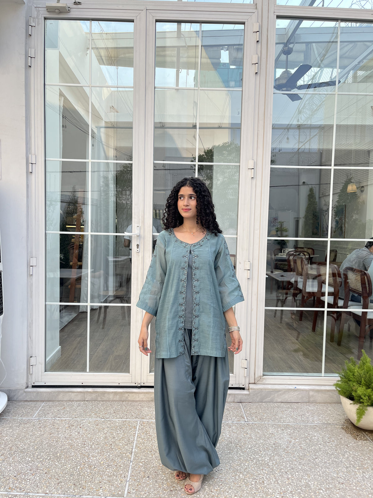 Embroidered Gauze Paper Cotton 3-Piece Set