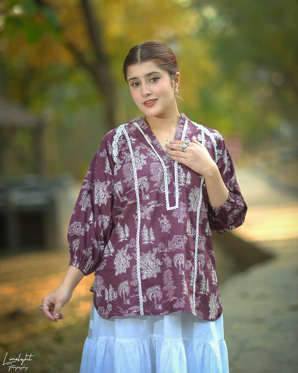 1 Piece Printed Cotton Shirt for Women – Floral Everyday Wear