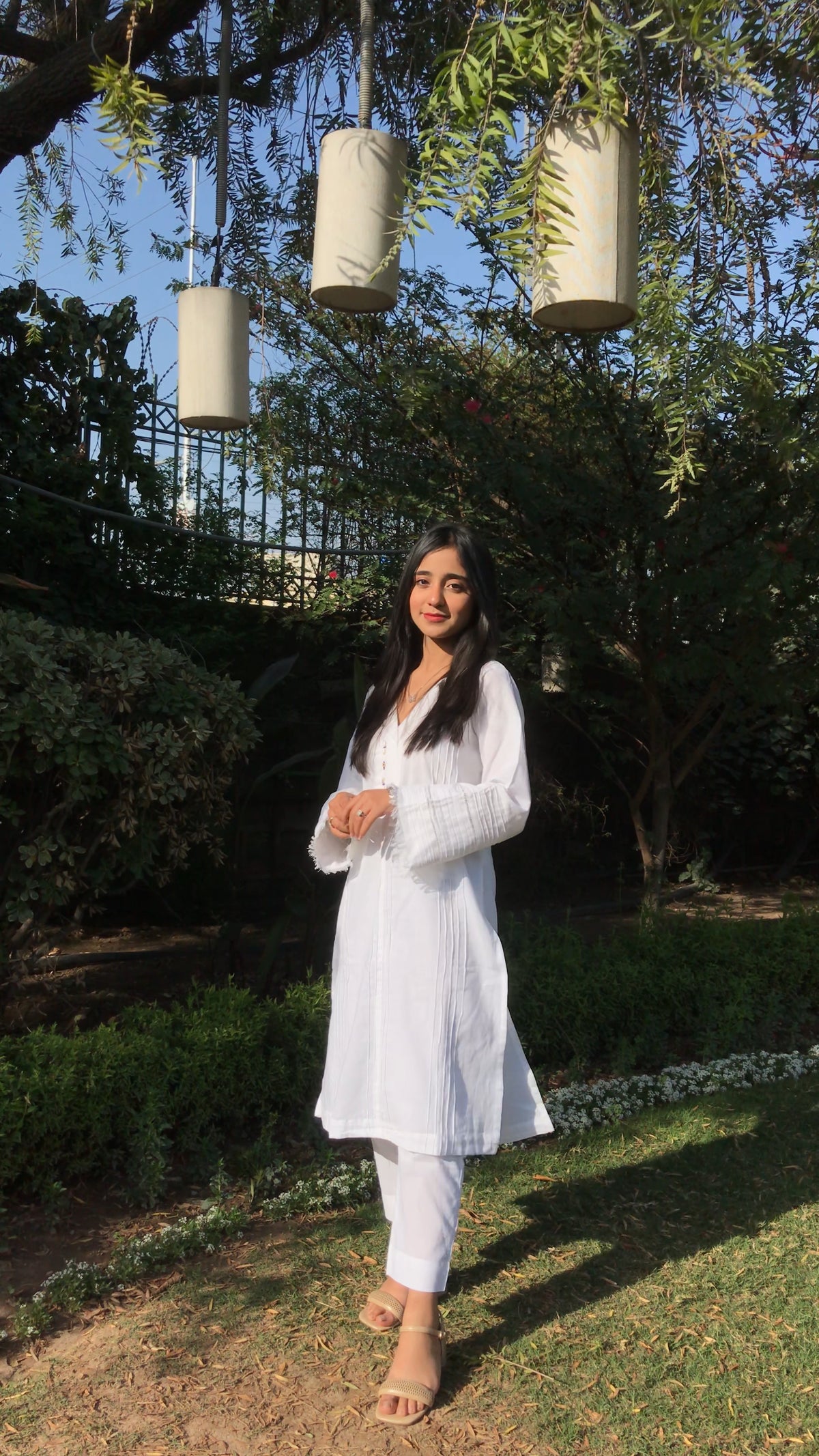 2 Piece Cotton Embellished stitched suit