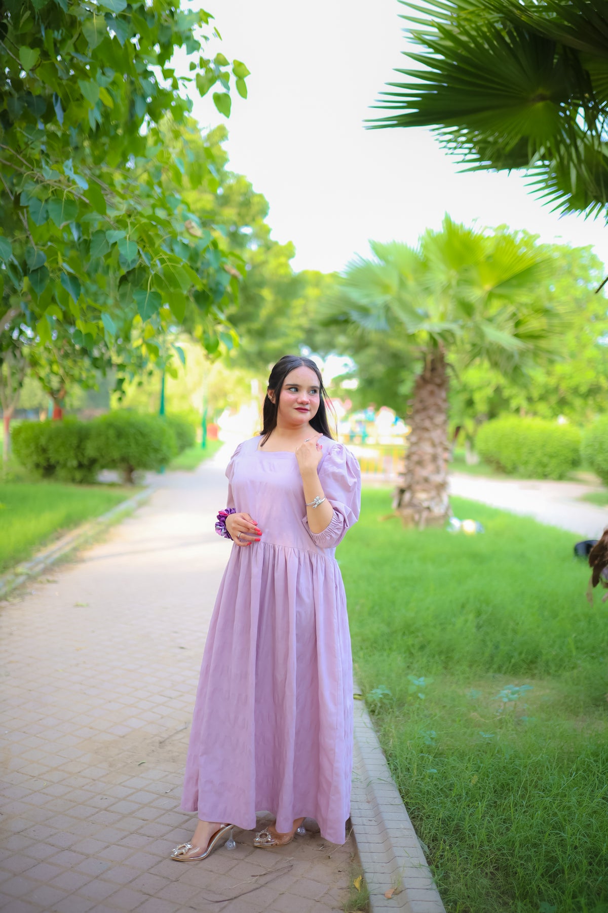 Seer Sucker Cotton Women Dress – Elegant & Comfortable