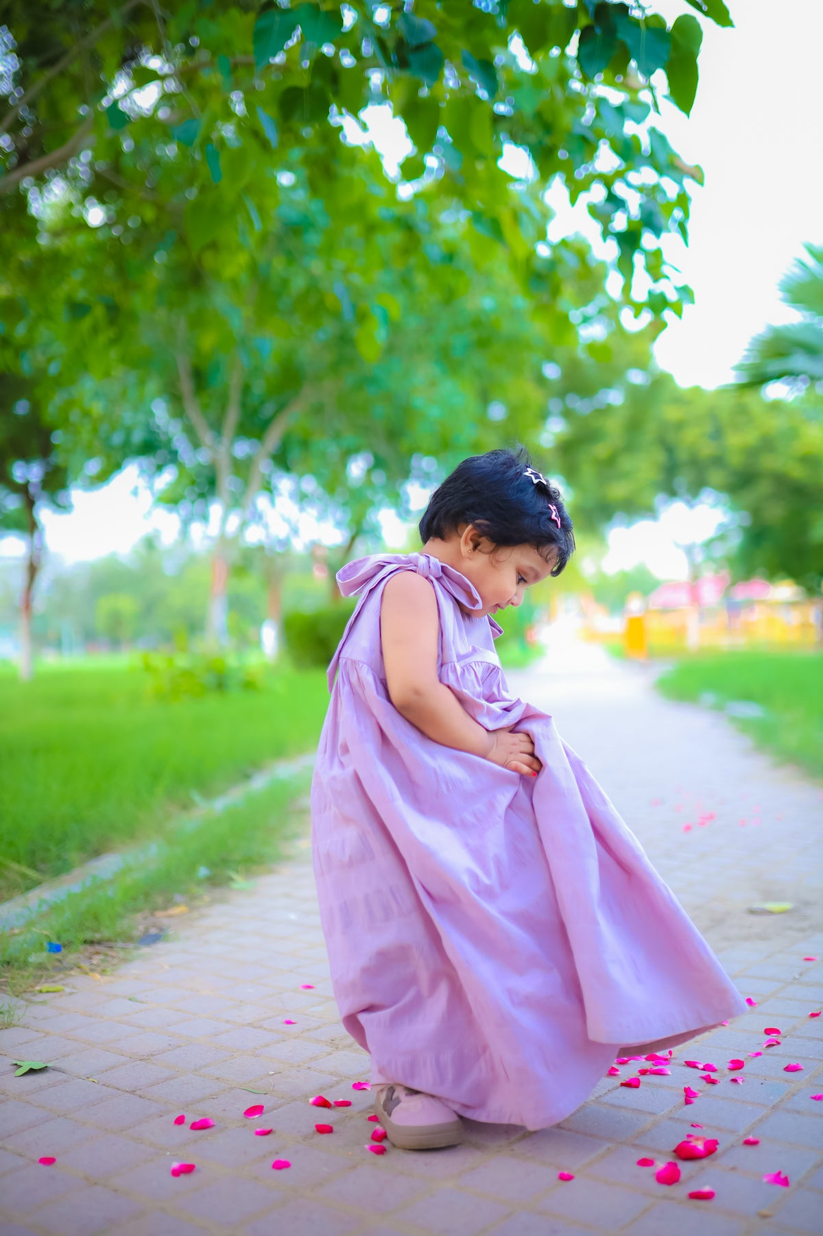 Seer Sucker Cotton Kids Dress – Soft & Breathable