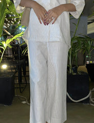 Women's Striped Cotton Co-Ord Set | Casual 2-Piece Outfit