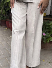 Women's Striped Cotton Co-Ord Set | Casual 2-Piece Outfit