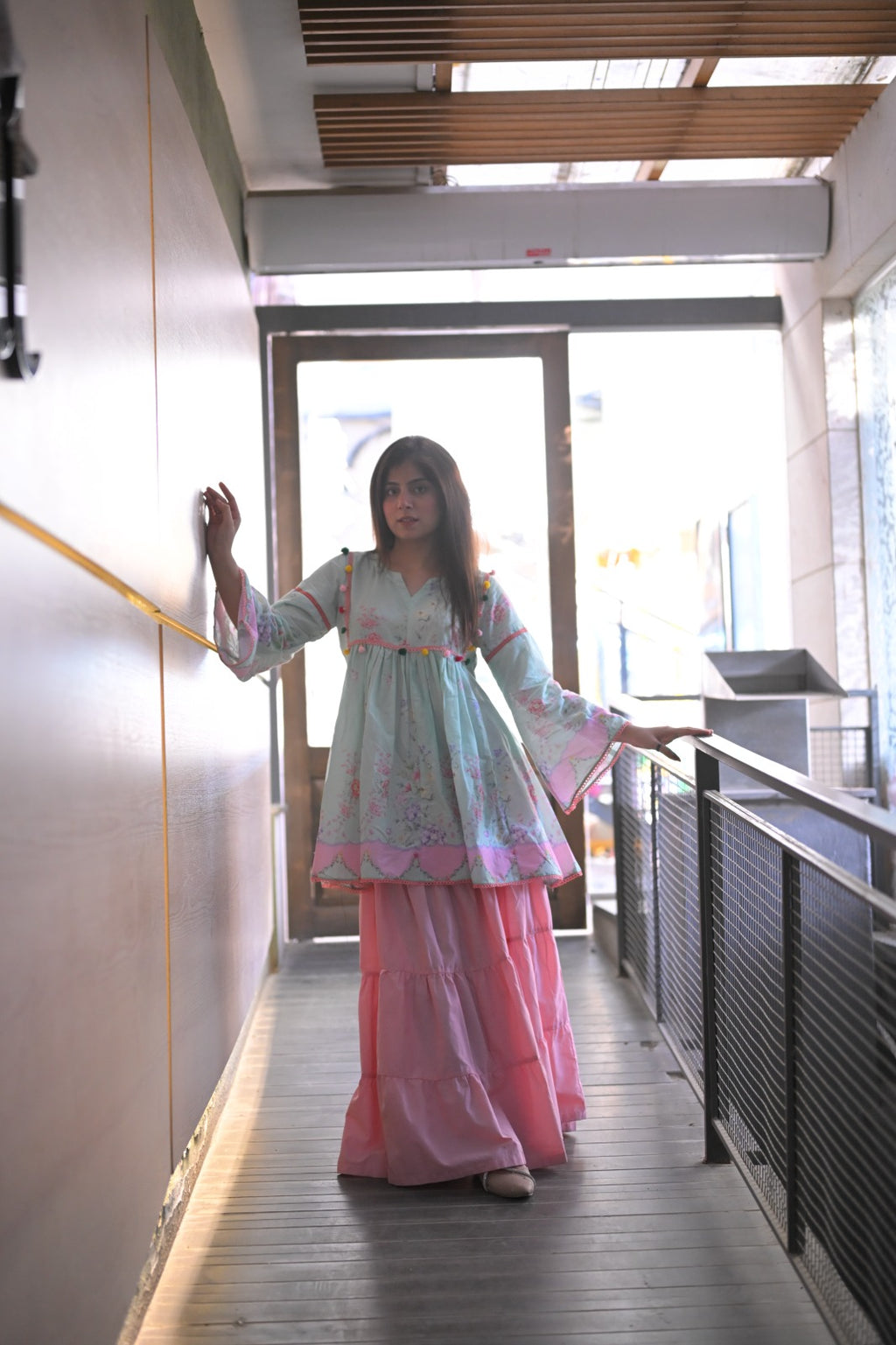 Pastel Printed Cotton Shirt