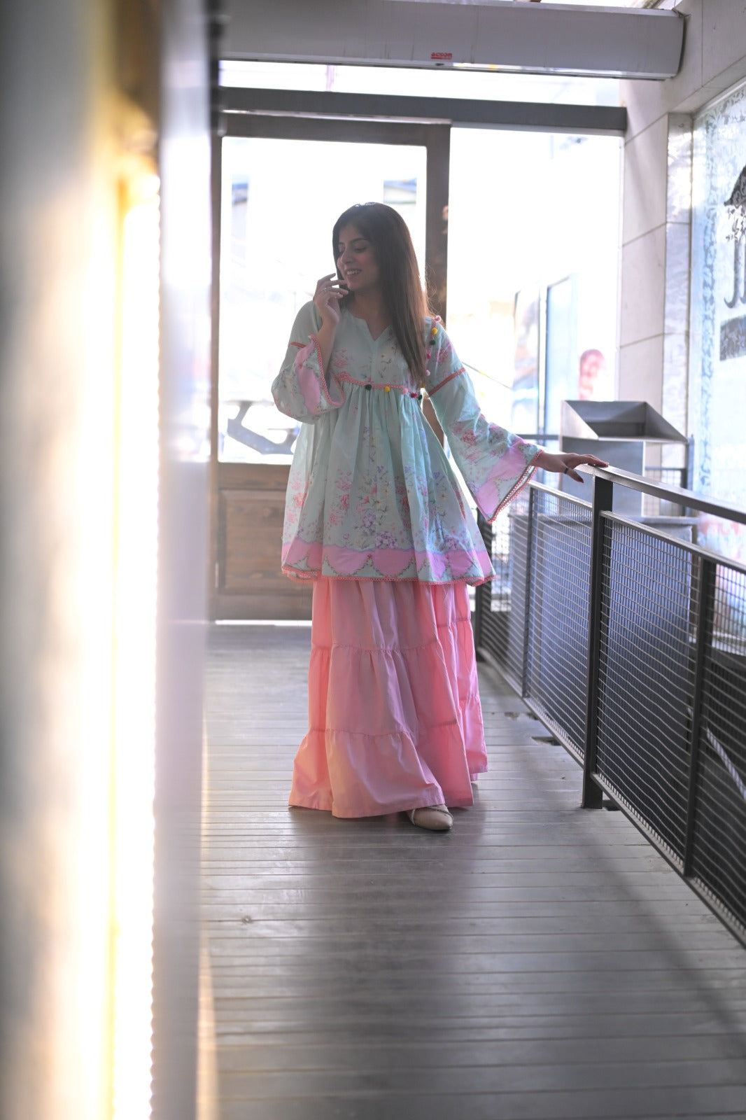 Pastel Printed Cotton Shirt